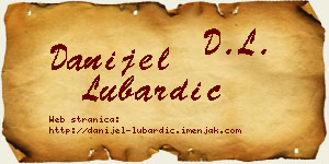 Danijel Lubardić vizit kartica